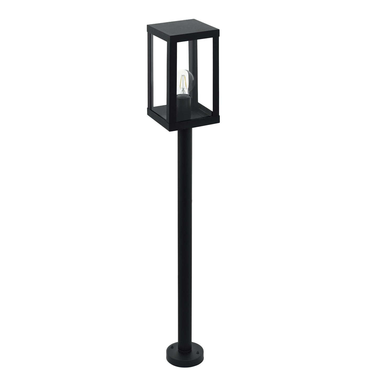 ALAMONTE 1 FAROL POSTE EXT ACERO GALV NEGRO H1015 1X60W E27