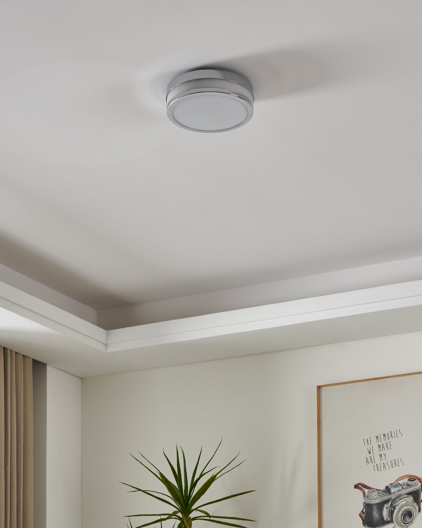 PALERMO APLIQ TECHO CROM 11W LED 225MM 220-240V IP44 3000K