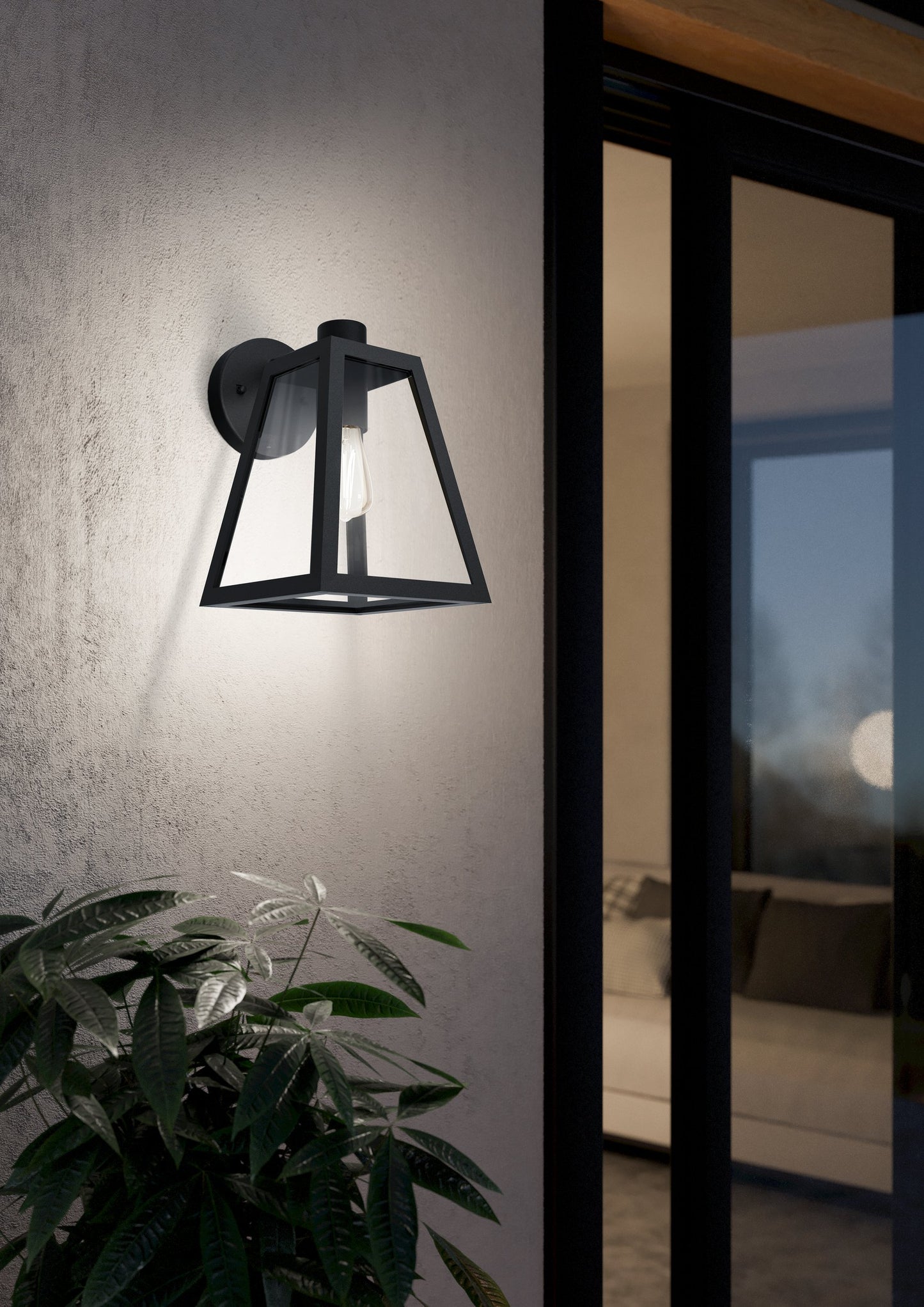 MIRANDOLA APLIQUE ALUM NEGRO L180 H270 E27 1X60W IP44
