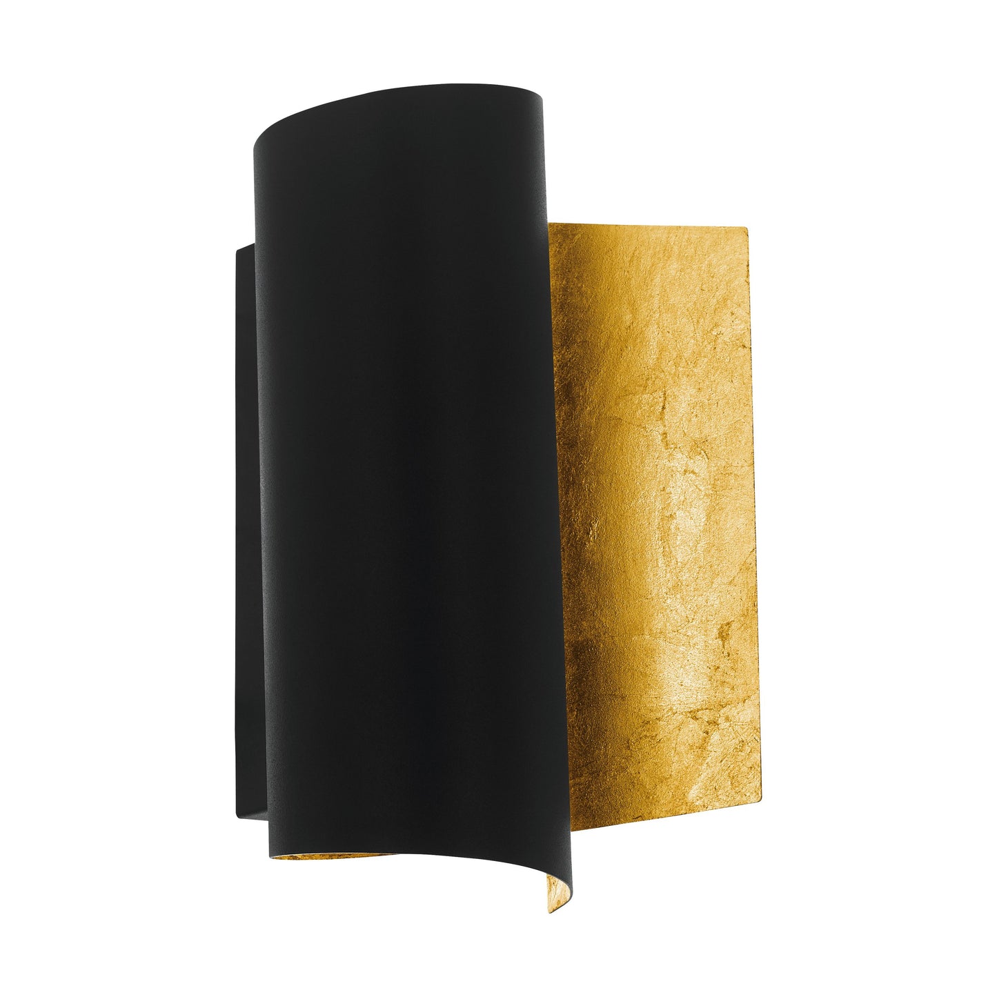 FALICETTO APLIQUE ACERO ORO NEGRO L160 H250 E27 1X40W IP20