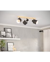 Lámpara Foco E27 Batallas Marrón, Negro