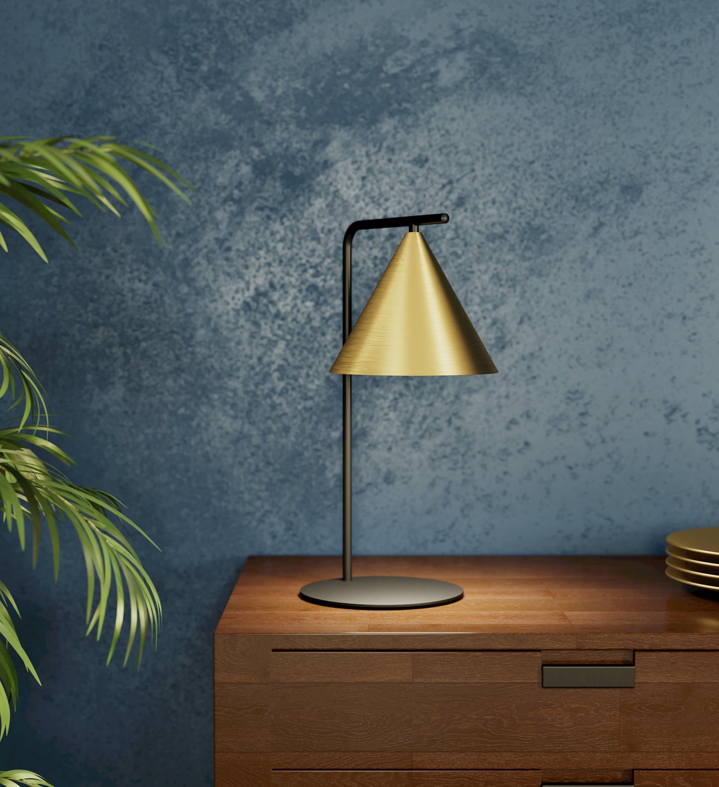 NARICES LAMP SOBREMESA ACERO NEGRO H500 E27 1X40W IP20