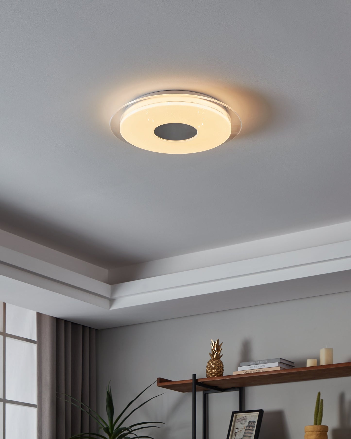 LANCIANO-Z TECHO ACERO BLANCO H80 DM450 2765K LED 2160lm