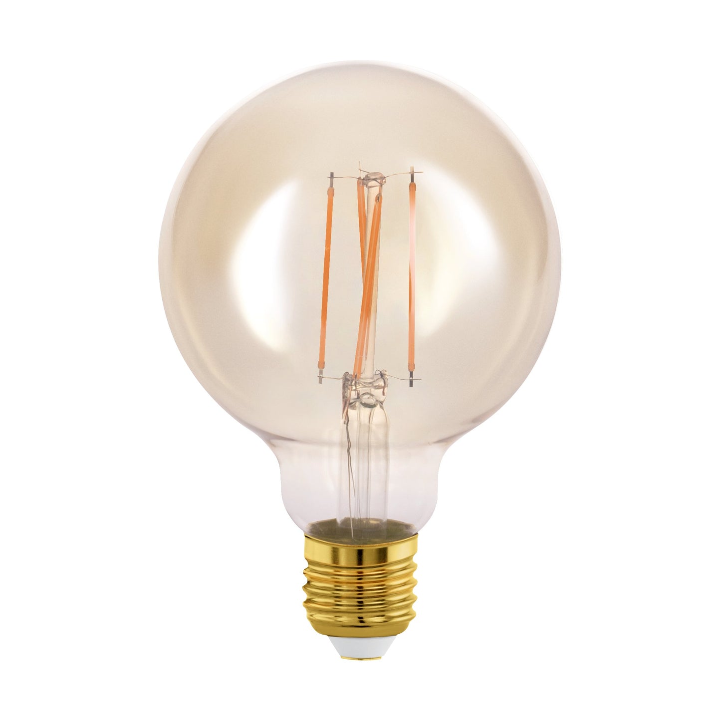 AMP 4W E27 G95 DECO AMBAR L140 DM95 2200K 330LM