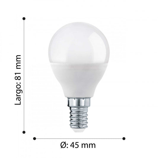 Ampolleta E14 5,5W Blanca Cálida Opal 470lm