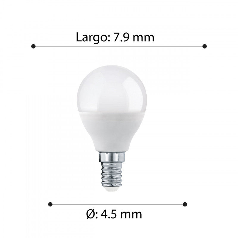 Ampolleta E14 5,5W Blanca Cálida Transparente 470lm