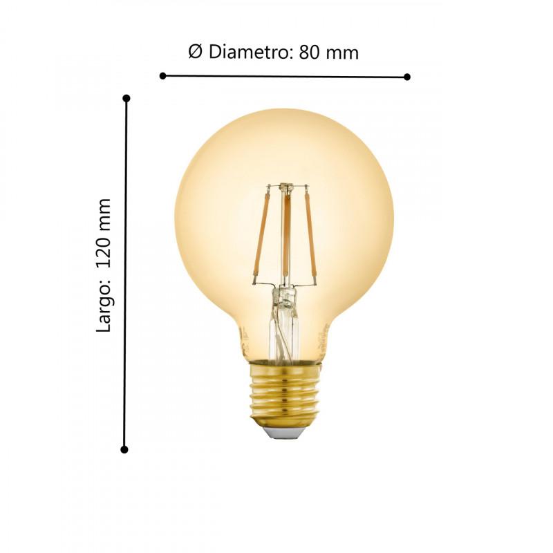 Ampolleta E27 4,9W Blanca Cálida Ámbar 500lm