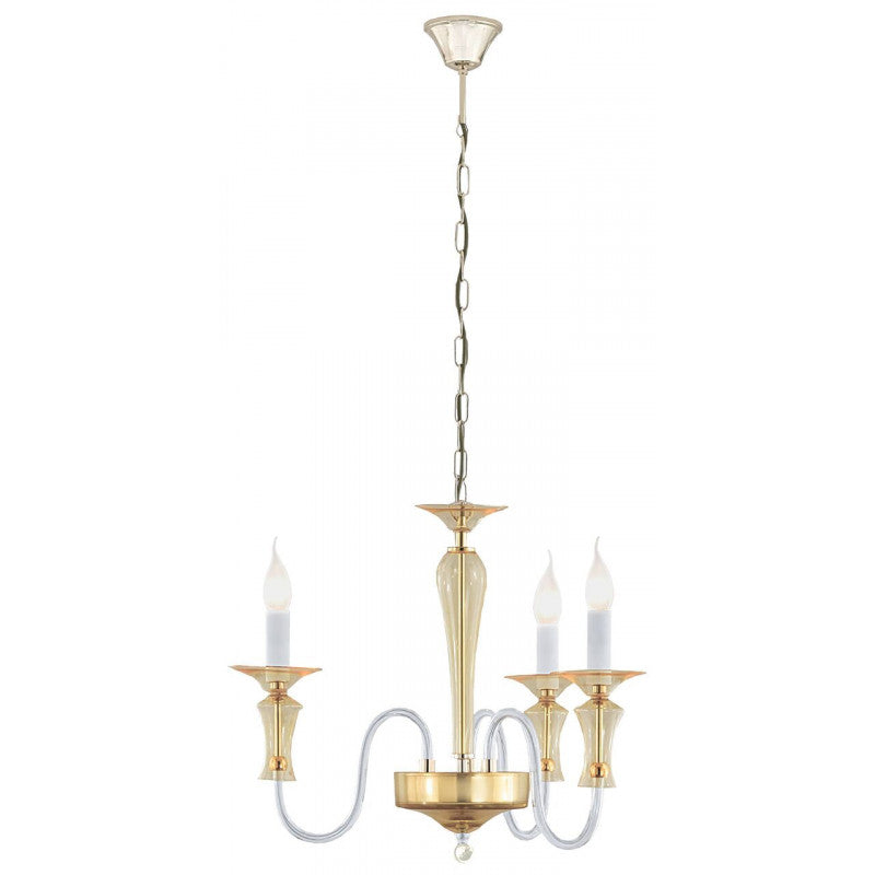 EARL HANGING LAMP/3 E14 GOLD/YELLOW TRANSPARENT