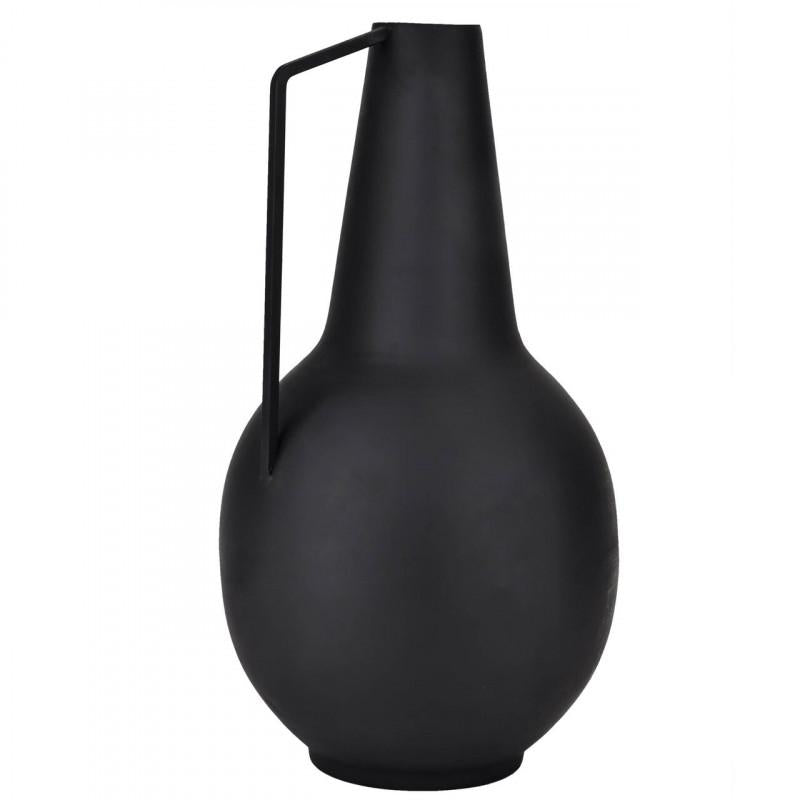MIOUSKI JARRÓN DE METAL NEGRO L0 H390 DM200