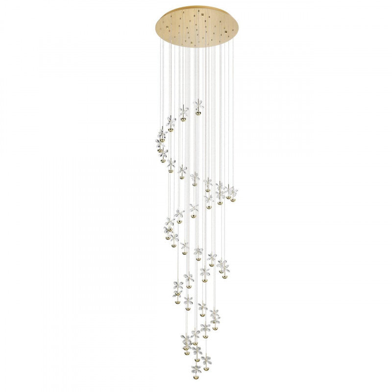 PIANOPOLI 3 COLG ACERO L22,9 DM3340 3000K 9600lm 40X1,8W