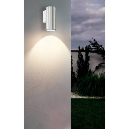 Lámpara Apliqué Gu10 Riga Acero Inoxidable