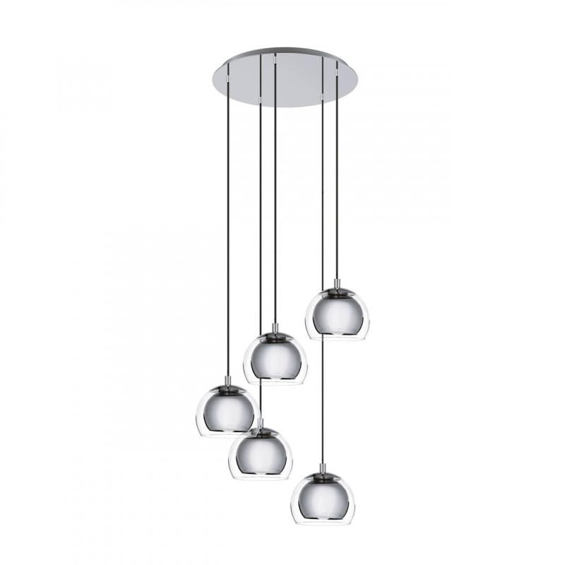 ROCAMAR 1 LAMP COLG ACERO CROMO H1500 DM585 E27 5X28W