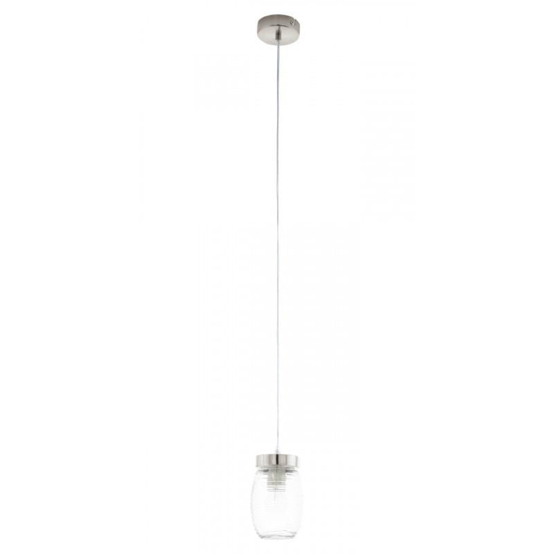 VARMO LAMP COLG SATIN NIQ VIDRIO CORRUGADO DM120 1X60W E27