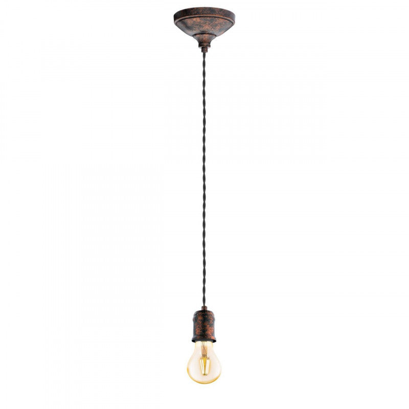 YORTH COLGANTE COBRE NEGRO H2000 DM125 E27 1X60W