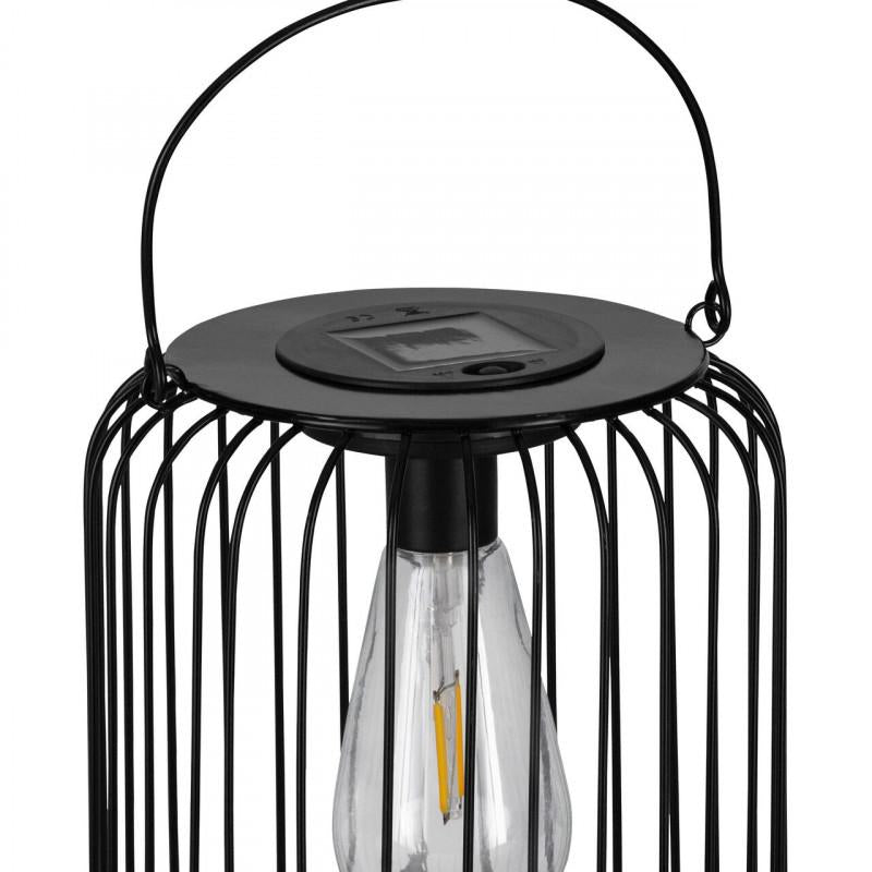 Lámpara Solar Led Z_solar Acero, Negro
