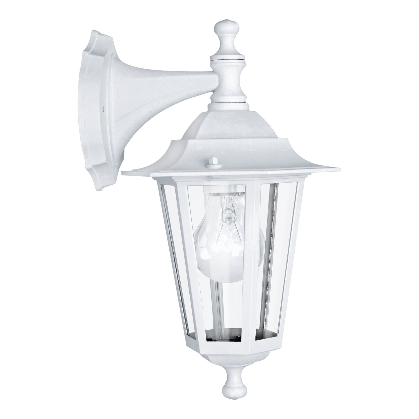 LATERNA 4 APLIQUE EXT. BLANCO ABAJO 1X60W E27