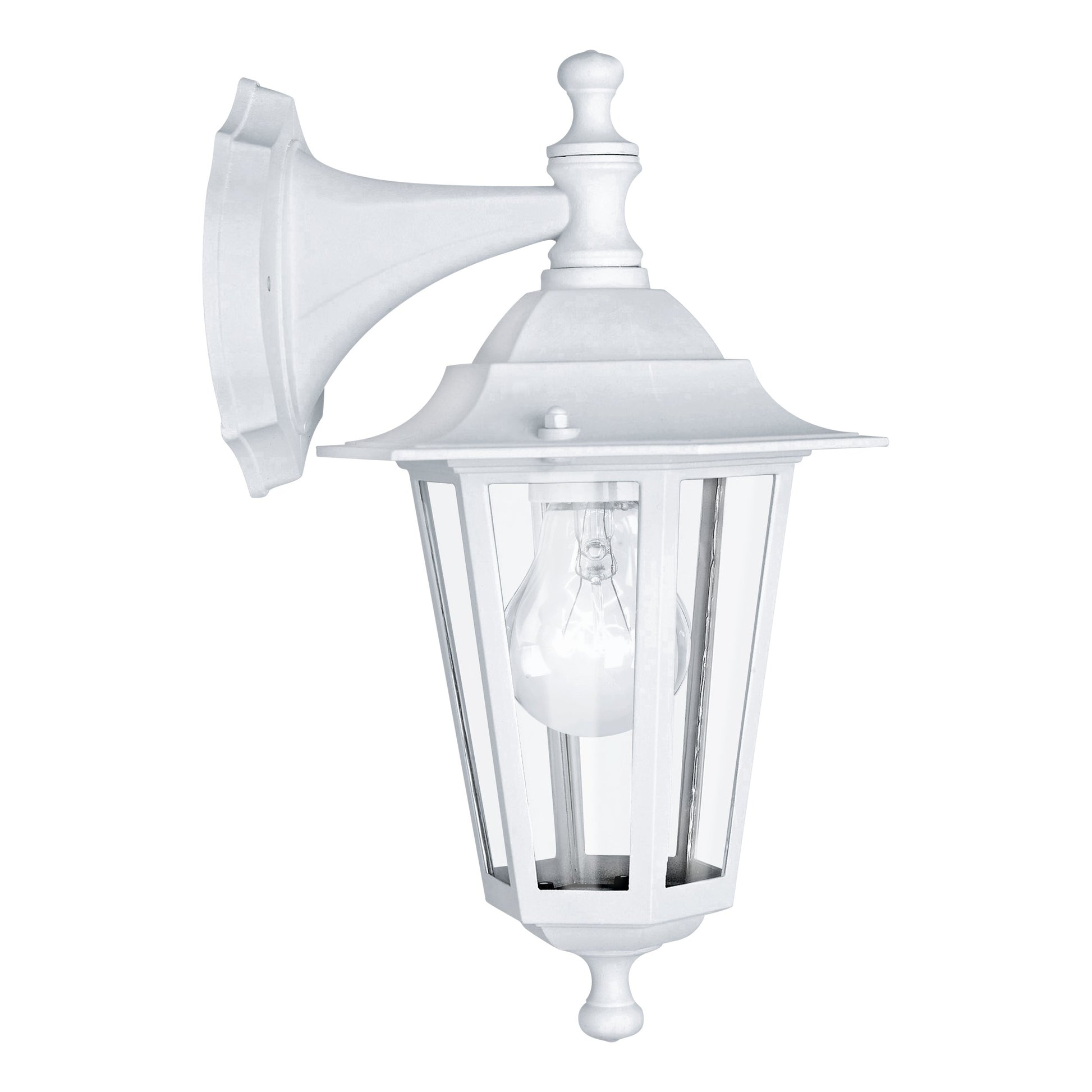 LATERNA 4 APLIQUE EXT. BLANCO ABAJO 1X60W E27