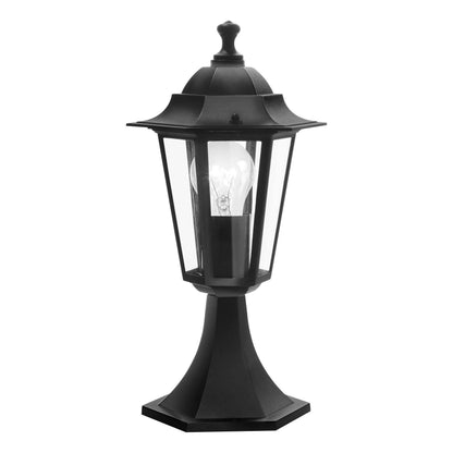 LATERNA 4 FAROL POSTE EXT  NEGRO H385 1X60W E27