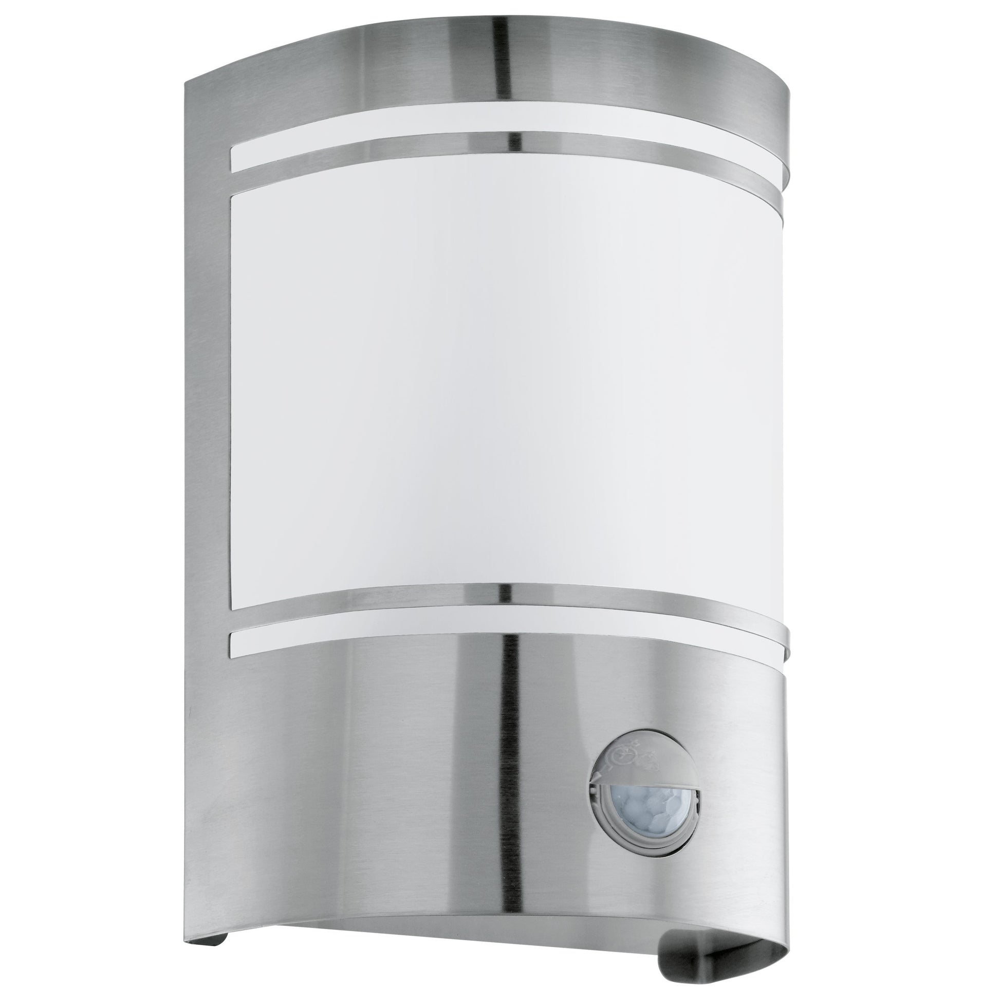 CERNO APLIQUE EXT ACERO INOX H190 1X40W E27 C/SENSOR MOVIM