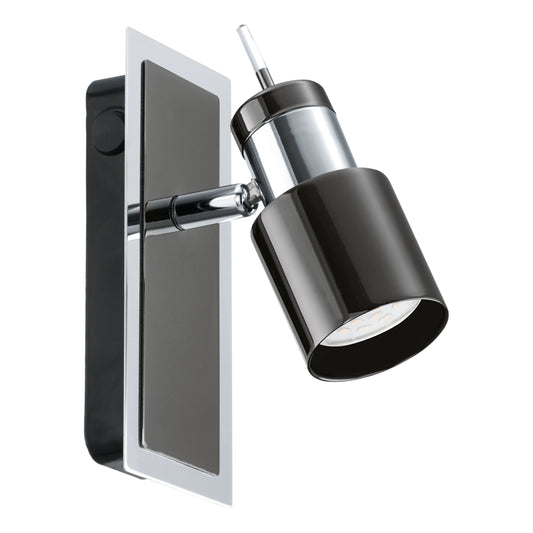 DAVIDA 1 APLIQUE FOCO NEGRO 70MM 1X5W GU10 LED 400lm