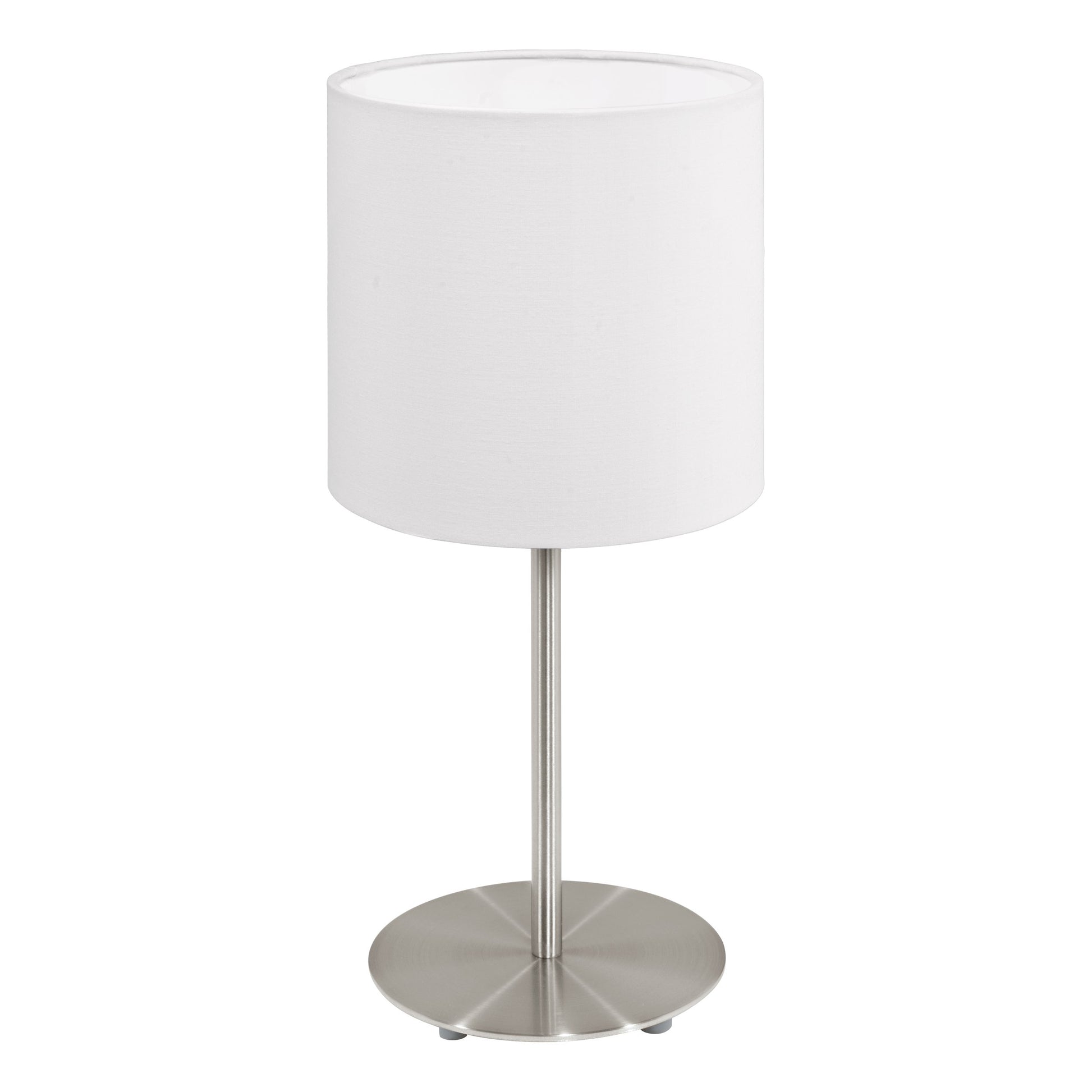 PASTERI LAMP SOBREMESA SAT NIQ TELA BLANCA H400 1X60W E27