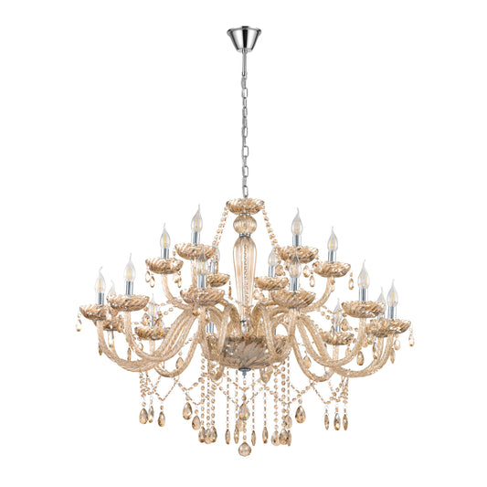 BASILANO LAMP COLG ACERO CROMO H1500 DM1000 E14 18X40W