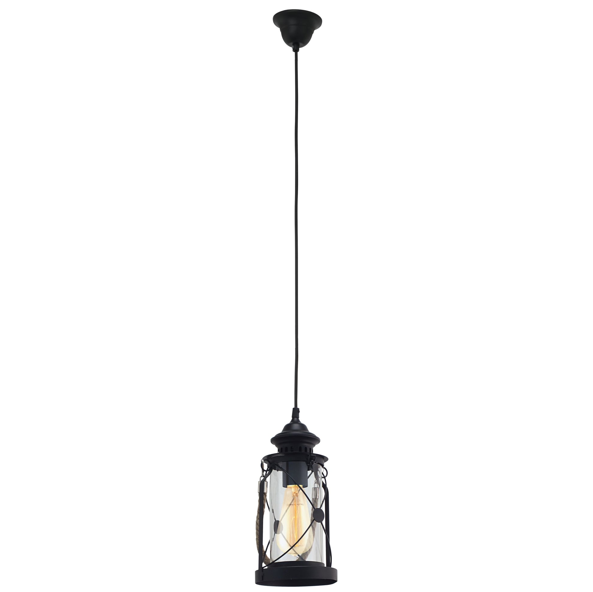 BRADFORD LAMP COLG NEGRA 1X60W E27