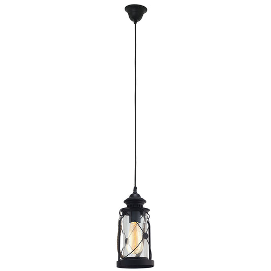 BRADFORD LAMP COLG NEGRA 1X60W E27