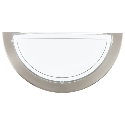 PLANET 1 APLIQUE MEDIALUNA SATIN NIQUEL L290 H145 1X60W E27