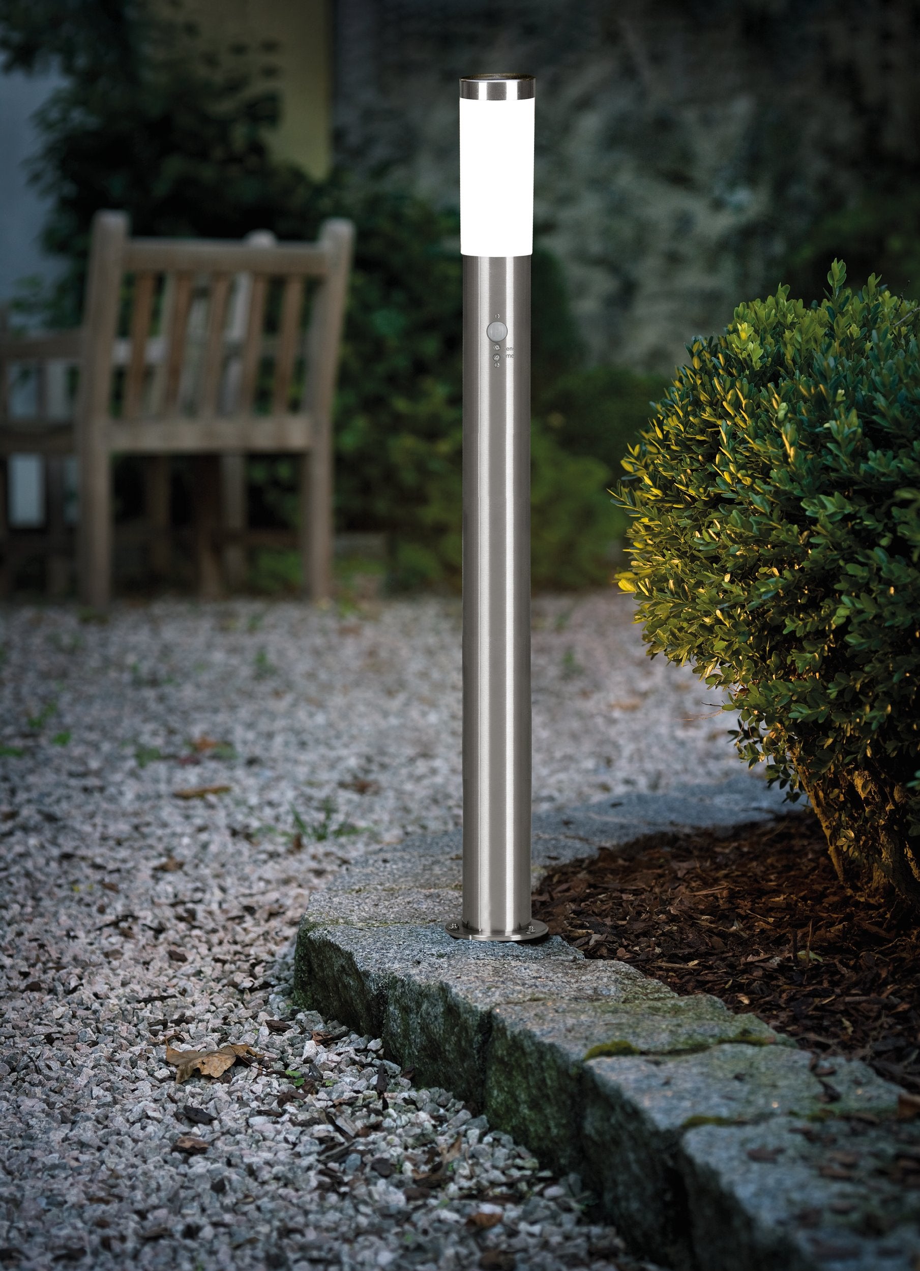 HELSINKI FAROL POSTE EXT ACERO INOX H1100 1X15W E27