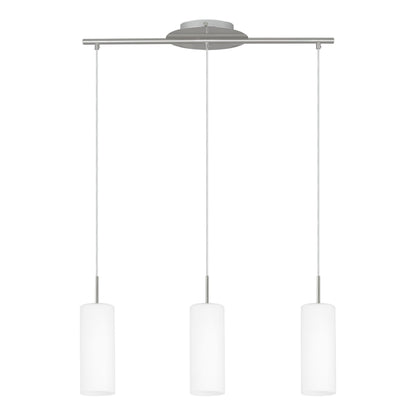 TROY 3 LAMP COLGANTE BLANCA L720 3X60W E27