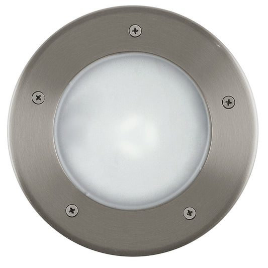 RIGA 3 EMB. PISO EXT. ACERO INOX DM170 H285 1X15W E27 IP67