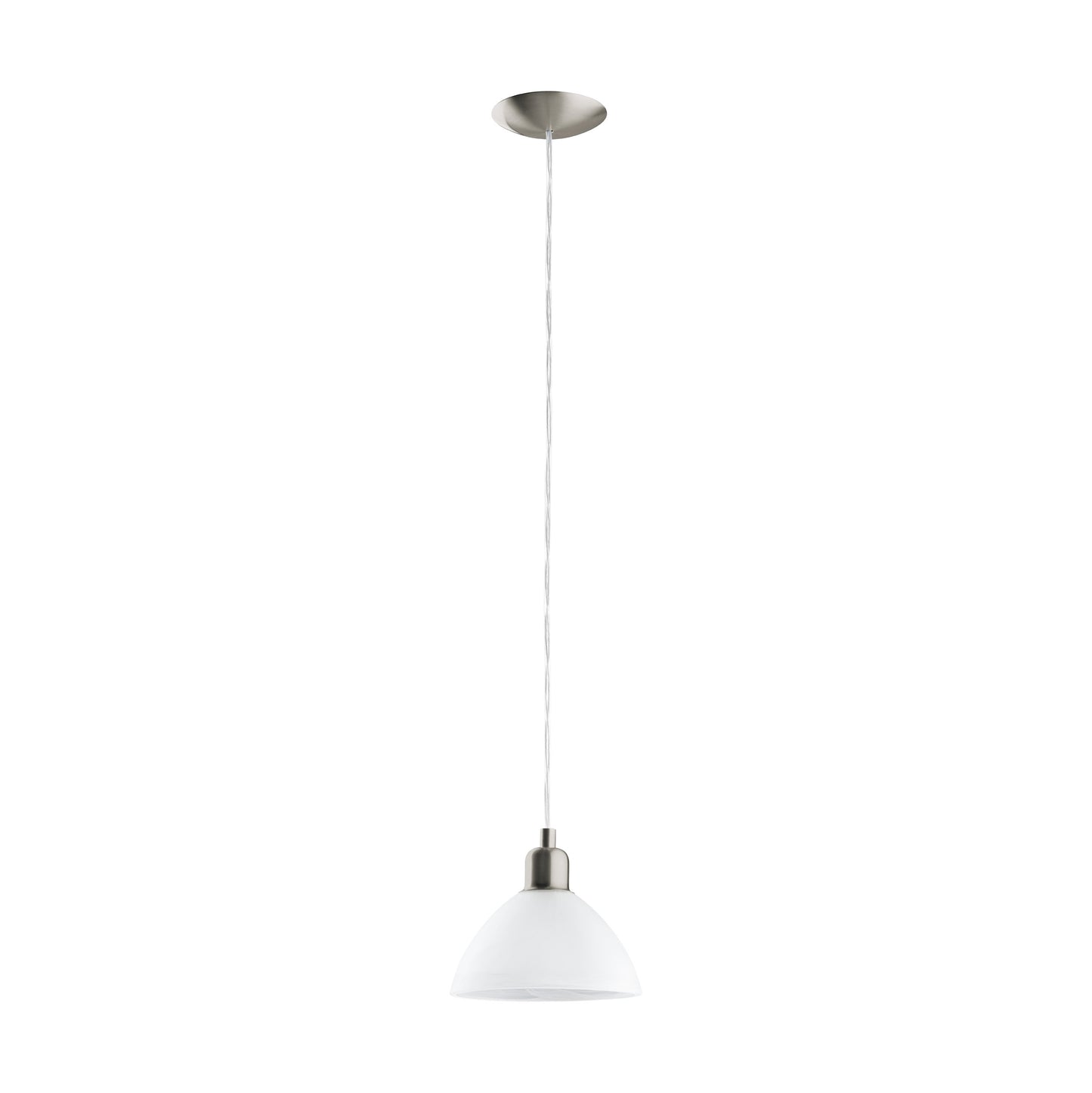 BRENDA LAMP COLGANTE NIQ.MATE H1100 1X60W E27 ACERO