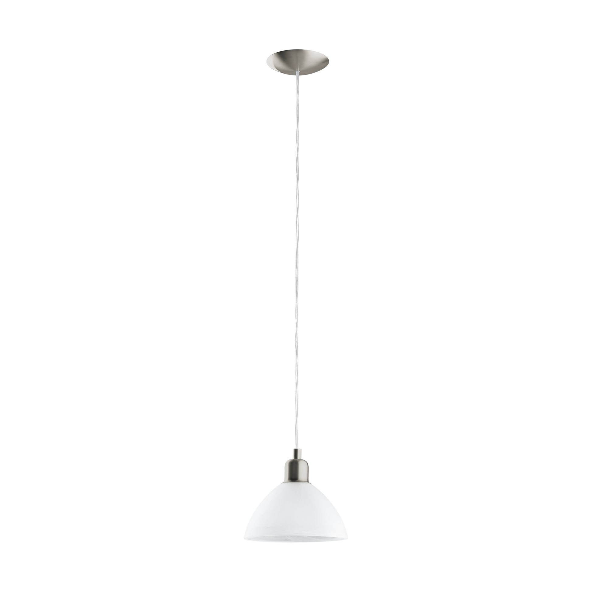 BRENDA LAMP COLGANTE NIQ.MATE H1100 1X60W E27 ACERO