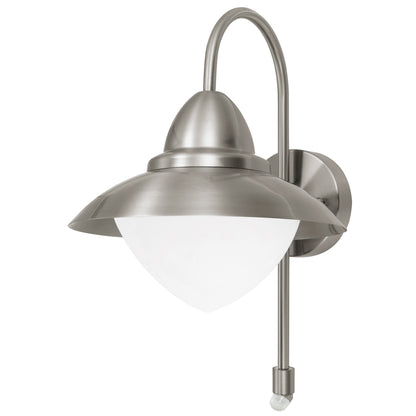 SIDNEY APLIQUE EXT ACERO INOX H375 1X60W E27 C/SENSOR MOVIM