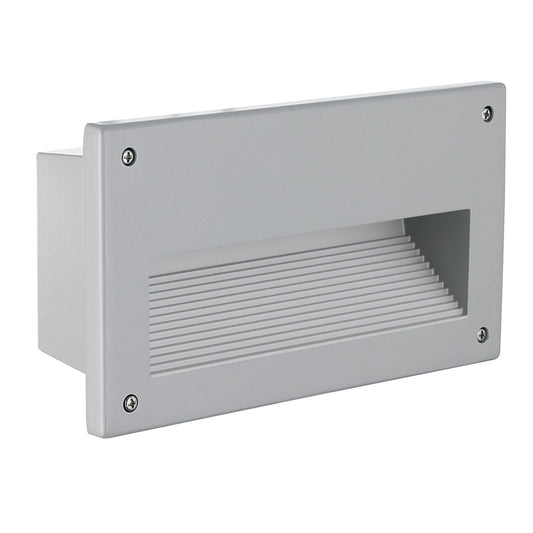 ZIMBA FOCO EMBUTIDO MURO ALU EXT. 227X127 1X60W E14