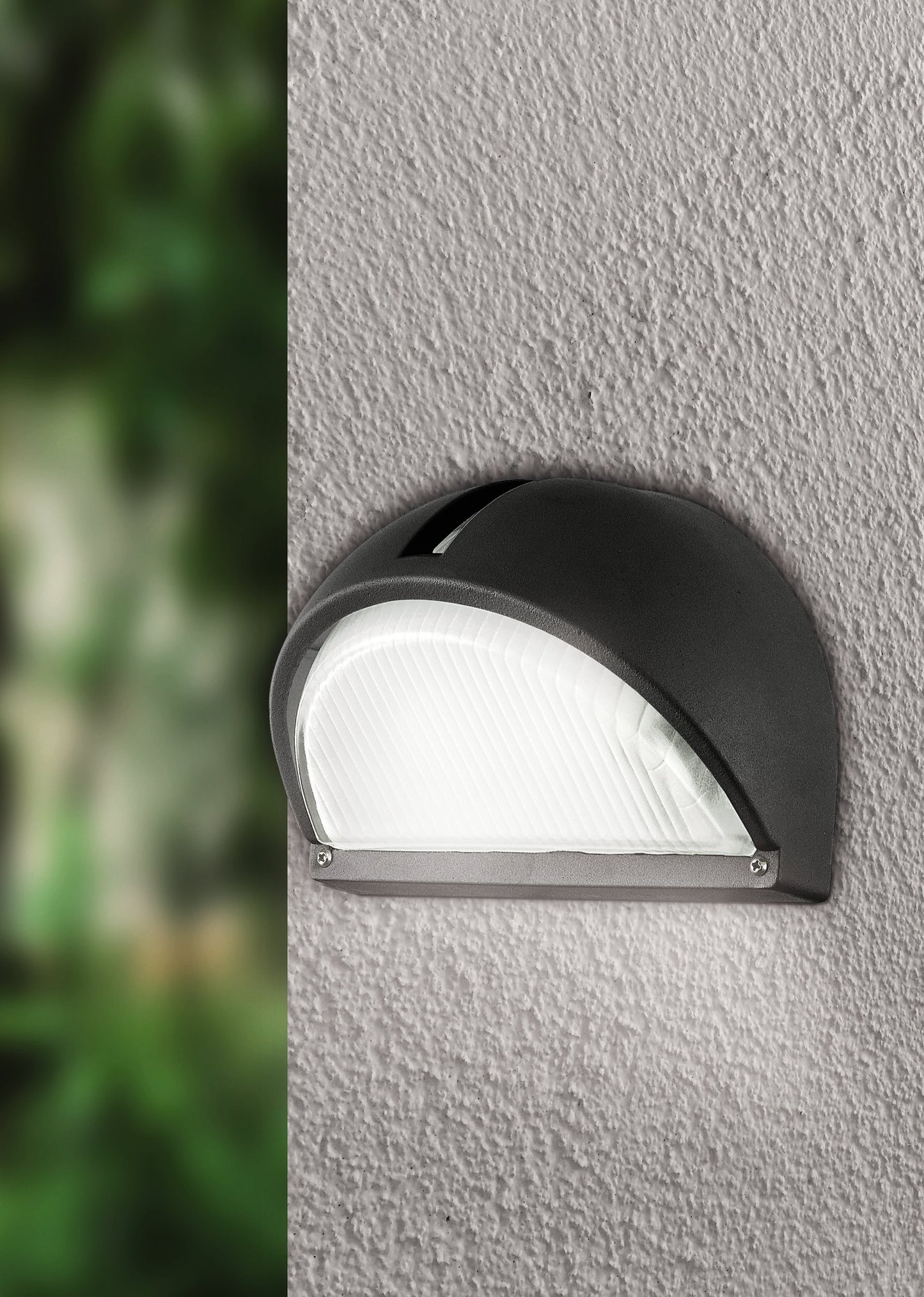 ONJA APLIQUE MURO EXT ALUM NEGRO L220 H155 1X60W E27