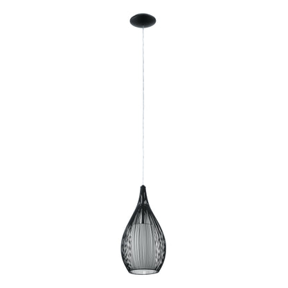 RAZONI LAMP COLGANTE NEGRO 1X60W E27 SATI.