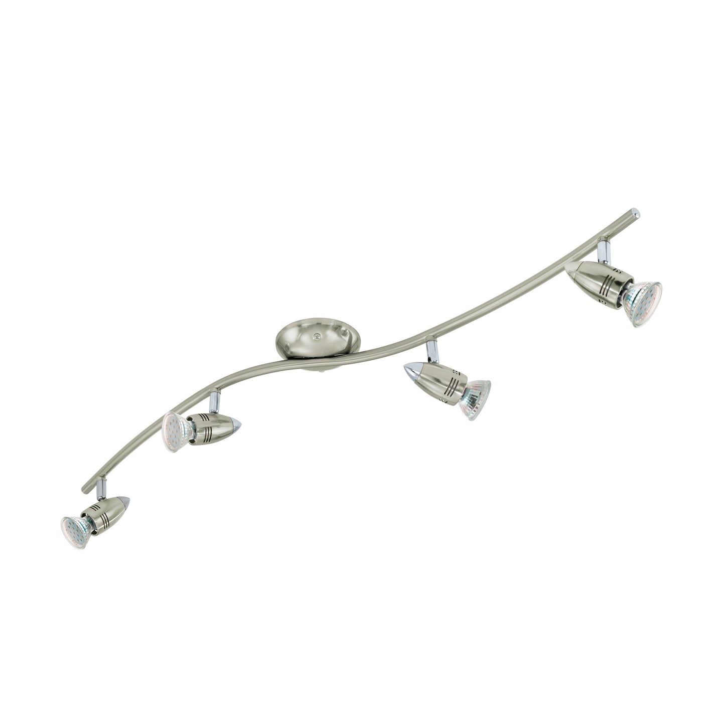 MAGNUM-LED FOCO TECHO RIEL NIQUEL MATE 4X3W GU10 LED 200lm