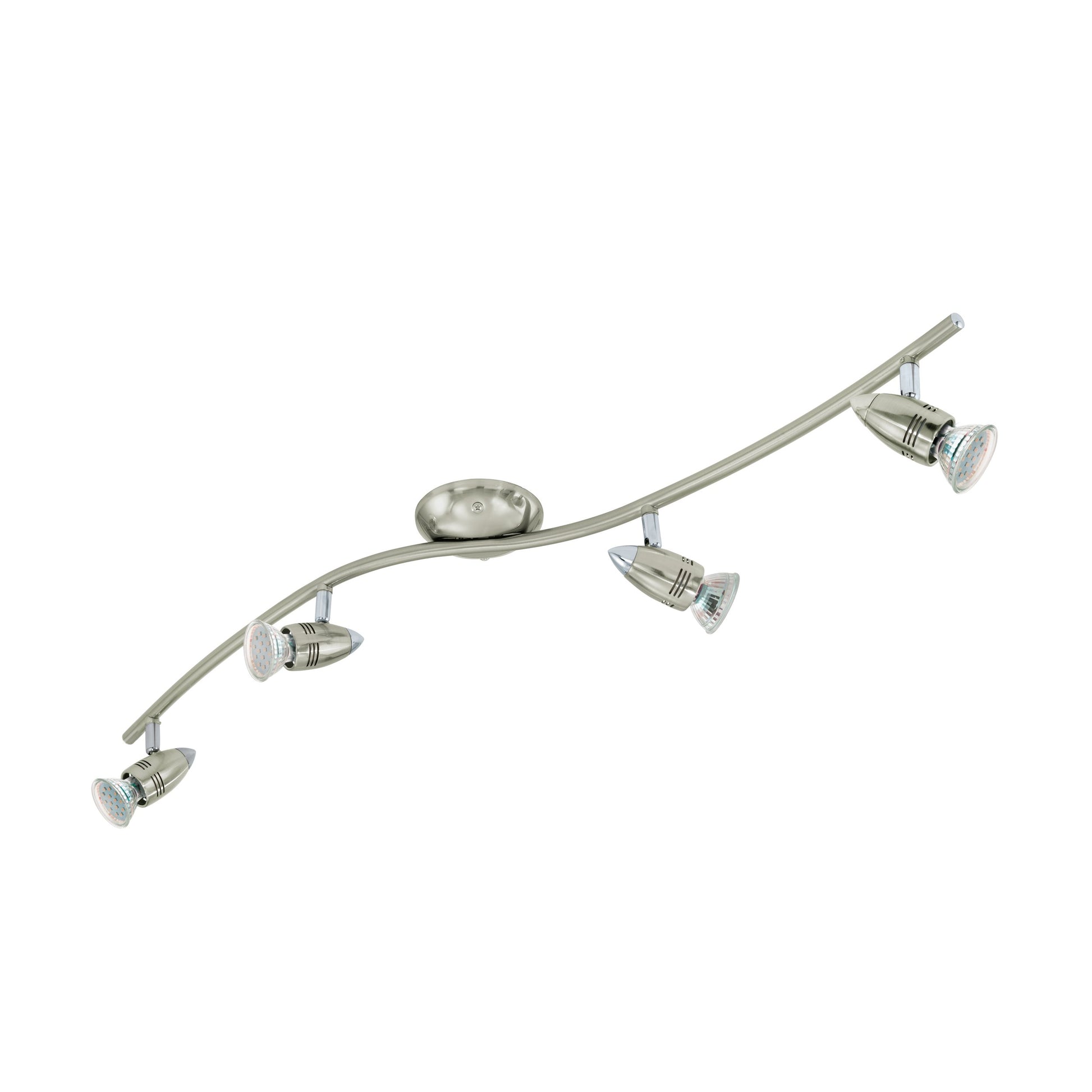 MAGNUM-LED FOCO TECHO RIEL NIQUEL MATE 4X3W GU10 LED 200lm