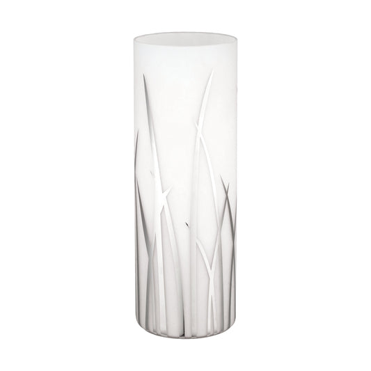 RIVATO LAMP SOBREMESA CILINDRO VIDRIO BLANCO DECO 1X60W E27