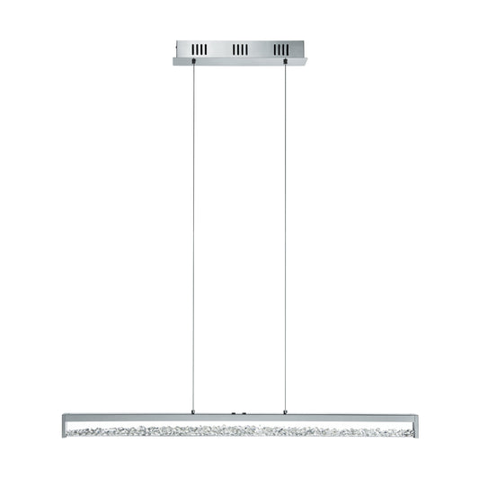 CARDITO 1 LAMP COLG CRSTL TUN-TACT CRM L1000 4X8W LED 2500lm
