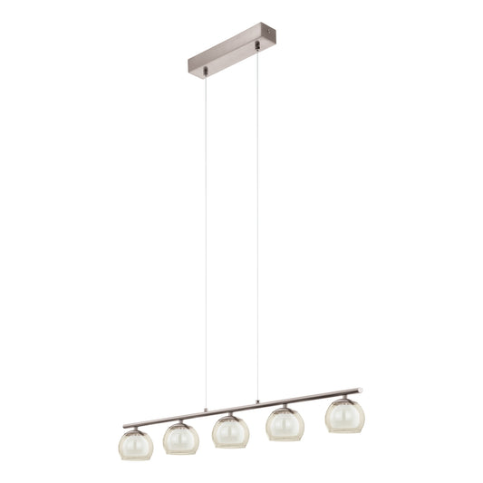 ASCOLESE LAMP COLG ACER NIQUEL SAT L900 H1100 LC LED 5X3,3W