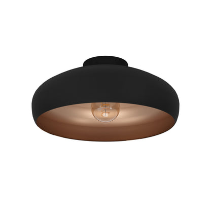 MOGANO LAMP TECHO VINTAGE ACERO NEGRO COBRE DM400 1X60W E27