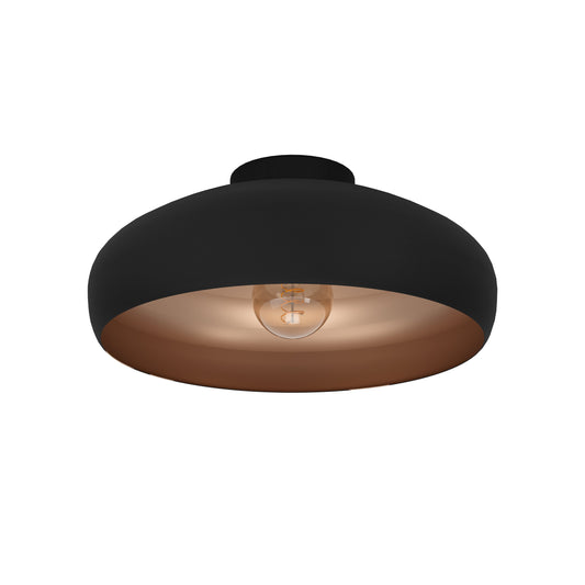 MOGANO LAMP TECHO VINTAGE ACERO NEGRO COBRE DM400 1X60W E27