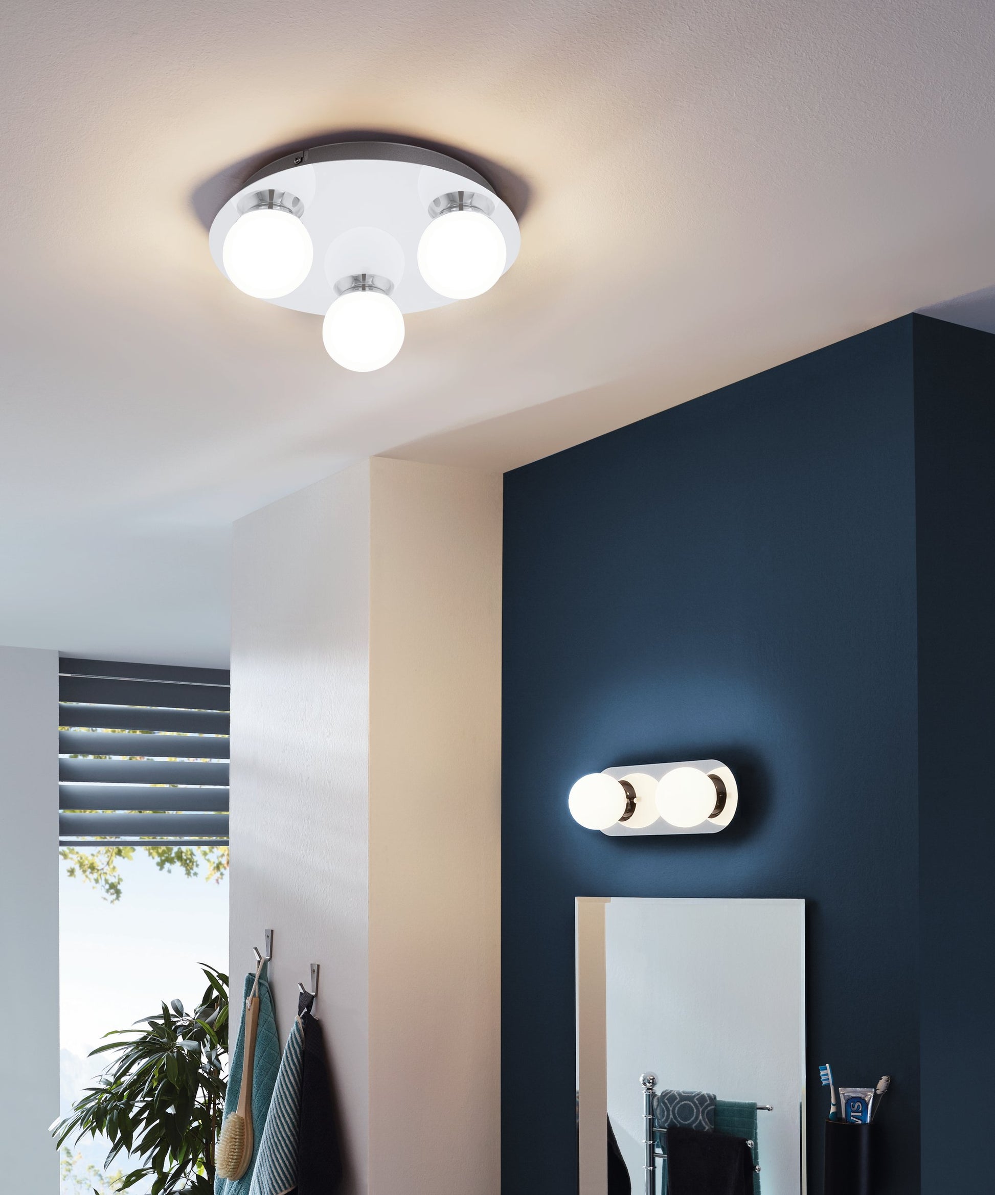 MOSIANO APLIQUE/TECHO CROM DM110 LC 1X3,3W LED 340lm IP44