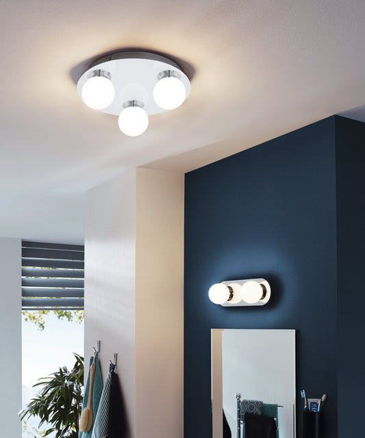 MOSIANO APLIQUE/TECHO CROM DM110 LC 1X3,3W LED 340lm IP44