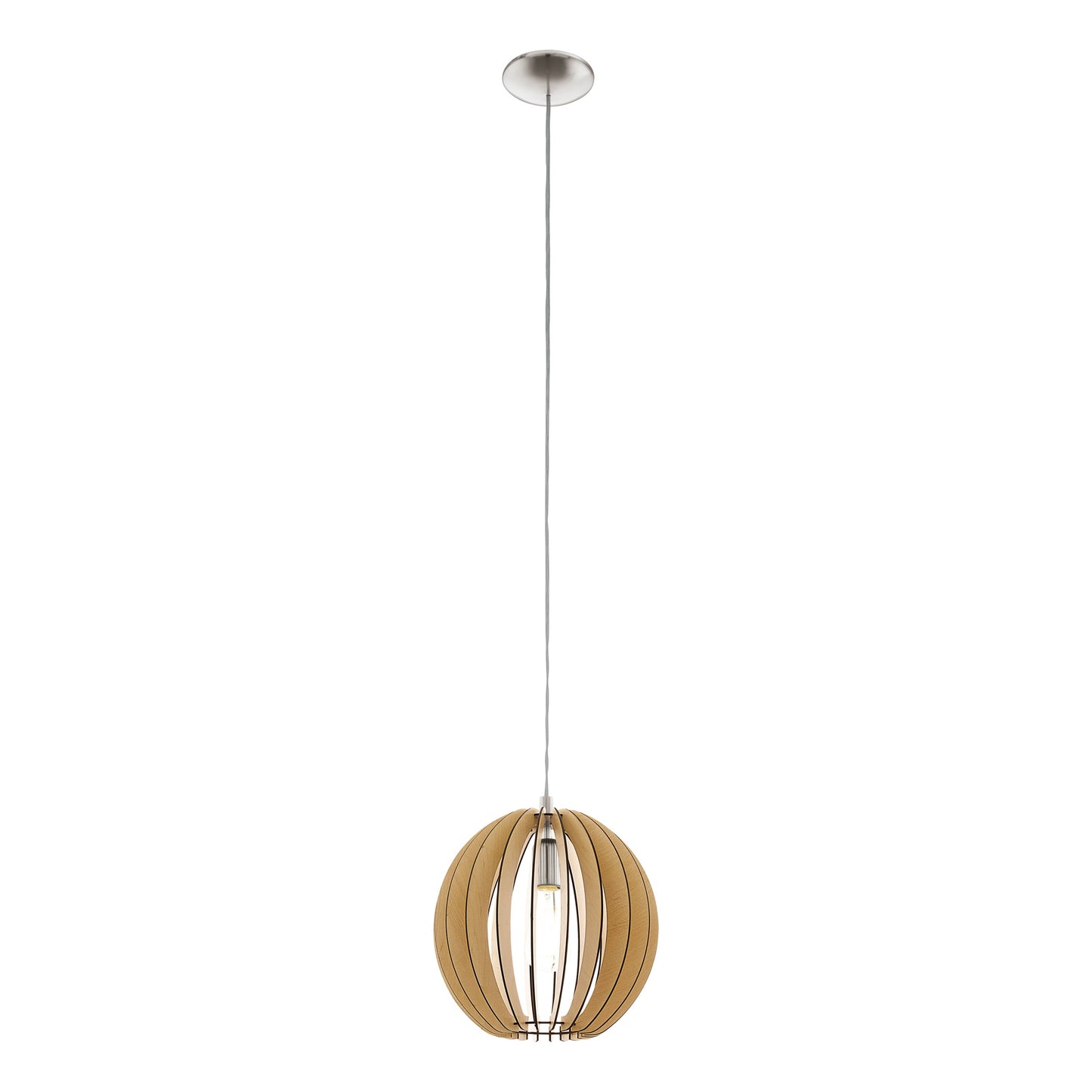 COSSANO LAMP COLG MADERA CAFÉ CLARO DM300 1X60W E27