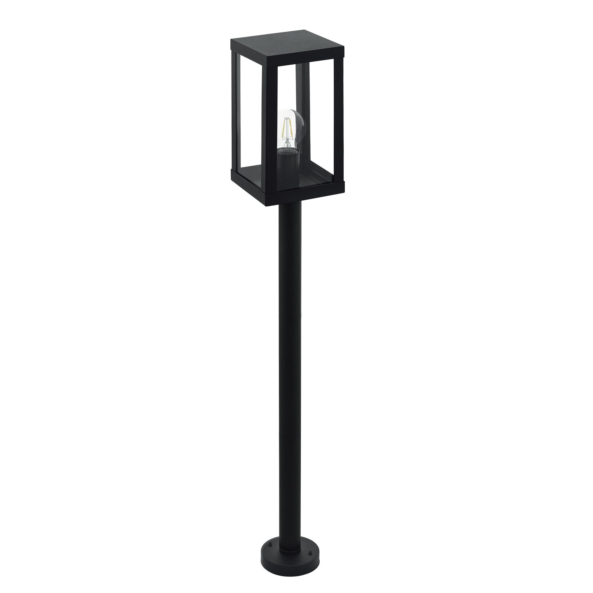 ALAMONTE 1 FAROL POSTE EXT ACERO GALV NEGRO H1015 1X60W E27