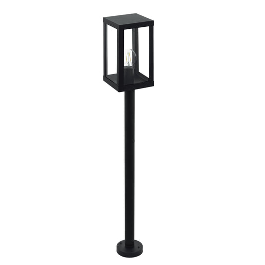 ALAMONTE 1 FAROL POSTE EXT ACERO GALV NEGRO H1015 1X60W E27